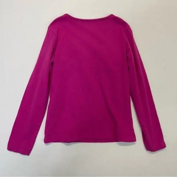 Pink Ruffle Long Sleeve Tee girls Size 6 - Picture 3 of 5